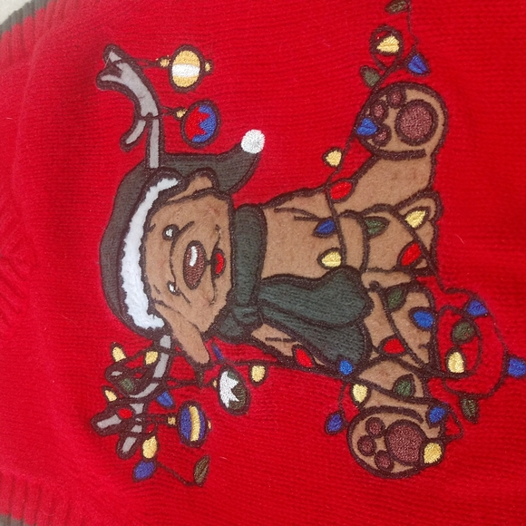 2/$15 Reindeer Christmas Class Club Sweater Vest Size 2/3T - Picture 2 of 5